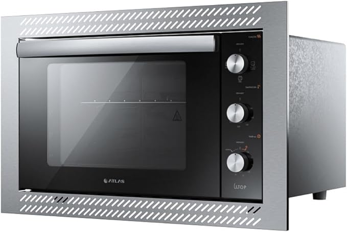 Forno de Embutir Elétrico Preto 44l com Grill e Timer Atlas U Top 220v