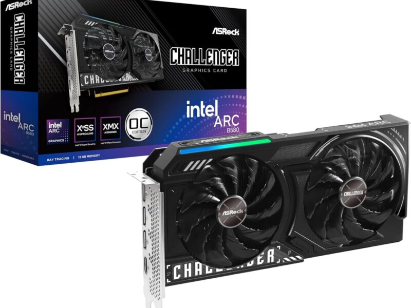GPU ASROCK INTEL ARC B580 CHALLENGER 12G OC 192 BITS (B580 CL 12GO) 90-GA5LZZ-00UANF