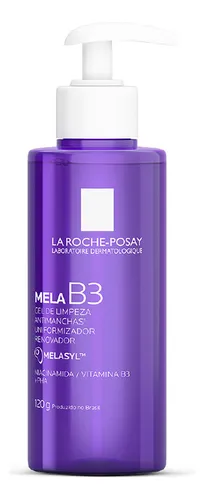 Gel de Limpeza Facial Antimanchas Uniformizador com Melasyl, Niacinamida e PHA, Limpa Profundamente e Uniformiza o Tom da Pele, Mela B3 La Roche-Posay, 120g –