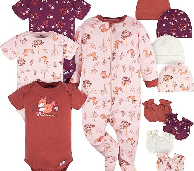Gerber Conjunto de 12 peças para bebês meninos e meninas