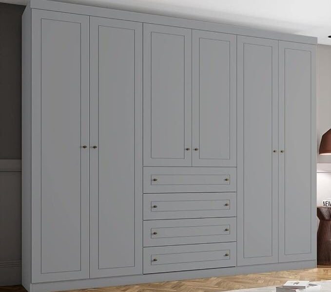 Guarda Roupa Casal Nova York 6 Portas 4 Gavetas Espresso Móveis