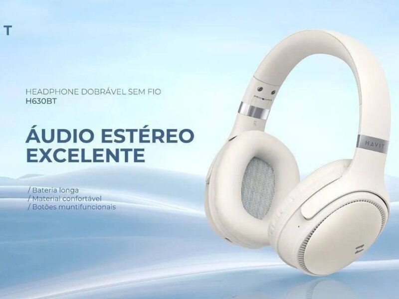 Headphone Gamer Havit H630bt Bluetooth 5.3 On-ear 3d 55h Cor Preto –