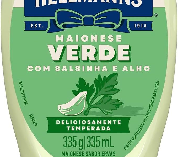 Hellmann’s Maionese Verde Squeeze 335g
