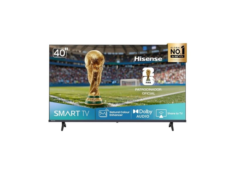 Hisense Smart TV FHD 40″ Polegadas 40A4NV com HDR10, DTS Virtual X, Compatibilidade Alexa e Google Home