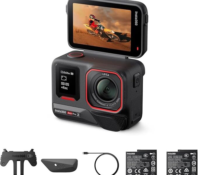 INSTA360 Câmera de ação CM ACE PRO 2 – Pacote de bateria dupla