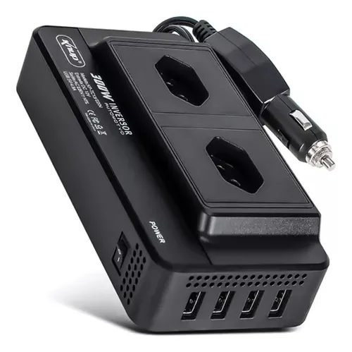 Inversor 12v 220v Tensão Energia Veicular 300w 4 Porta Usb –