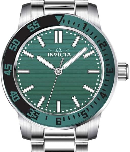 Invicta Specialty Masculino 45 mm Aço Inoxidável Mostrador Verde PC21J Quartzo