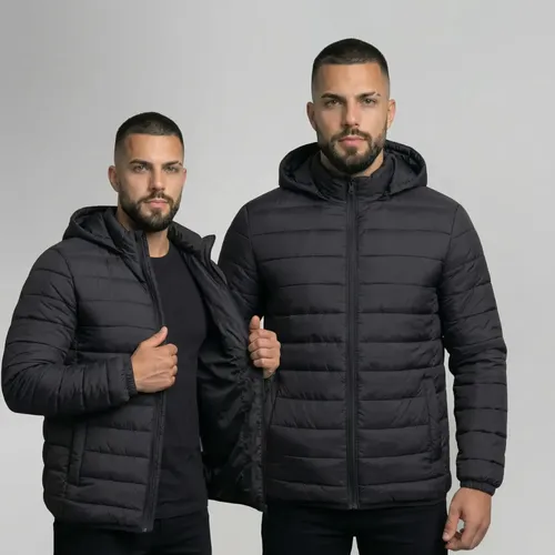 Jaqueta Masculina Puffer Bobojaco Nylon Frio Inverno Luxo –
