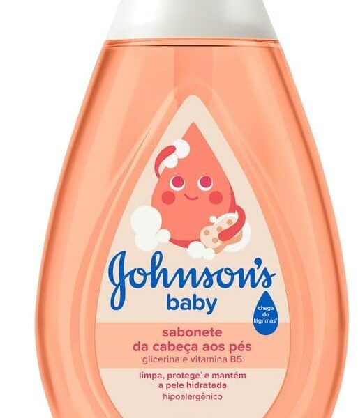 Johnson’s Baby Sabonete Líquido Glicerina Da Cabeça Aos Pés, 400ml