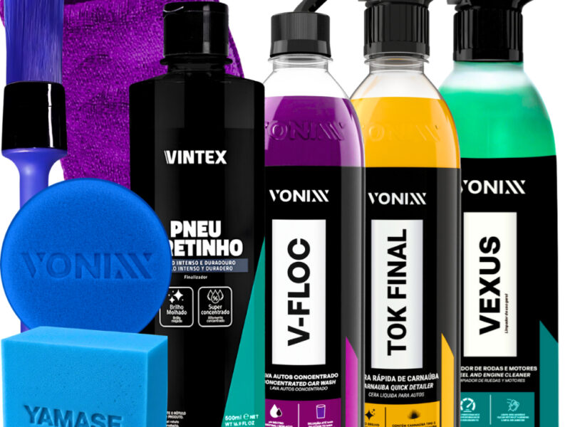 KIT SHAMPOO V-FLOC CERA TOK FINAL VEXUS VONIXX PRETINHO VINTEX