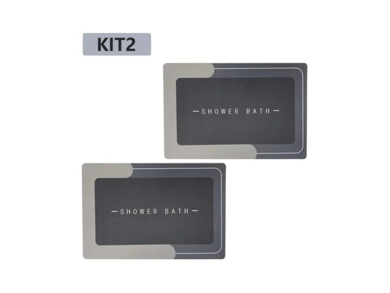 Kit2 Tapetes Para Banheiro Tapete Mágico Ultra Para Absorçã –
