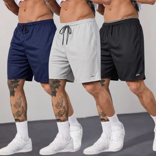 Kit3 Short Futebol Bermuda Masculina Academia Treino Esporte –