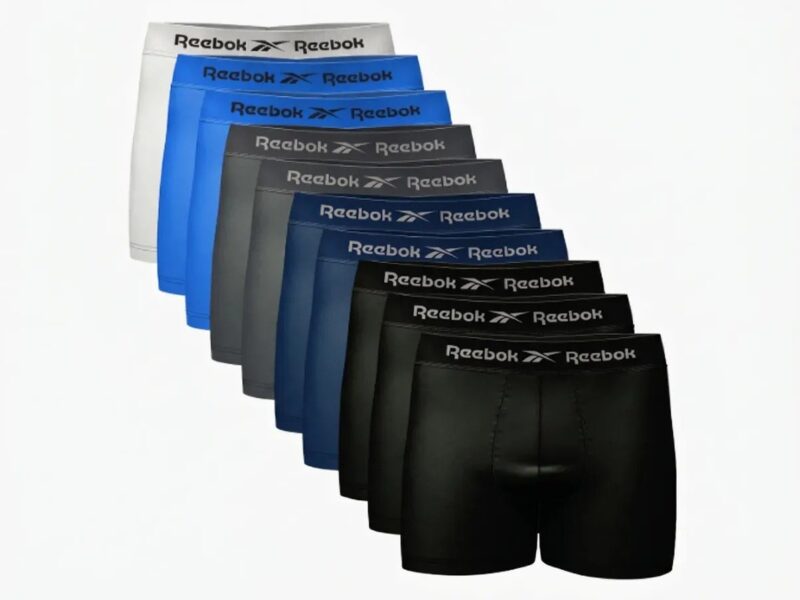 Kit 10 Cuecas Boxer Reebok Sem Costura Microfibra –