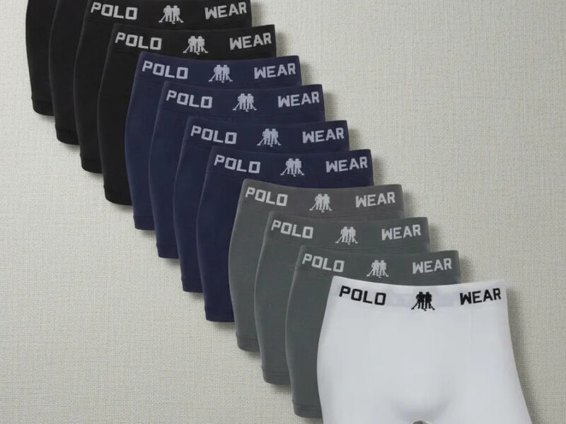Kit 12 Cuecas Boxer Polo Wear Masculino Microfibra Sortida –