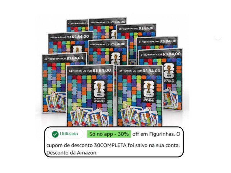 Kit 12 Envelopes de Figurinhas da Copa do Mundo da FIFA 2026™ + Cartela