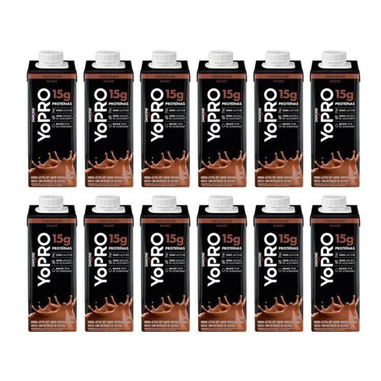 Kit 12 Unidades Bebida Láctea UHT YoPRO Zero Açúcar – undefined | Netshoes