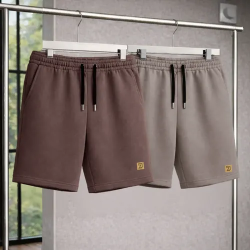 Kit 2 Bermuda Shorts Masculino Moletinho Curta –