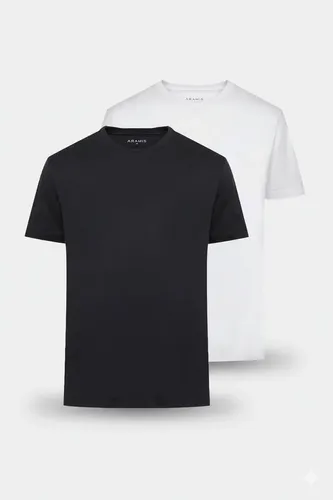 Kit 2 Camisetas Aramis Básicas Branca E Preta –