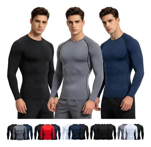 Kit 3 Camisetas Térmicas Masculina Térmica Proteção Solauv50 –