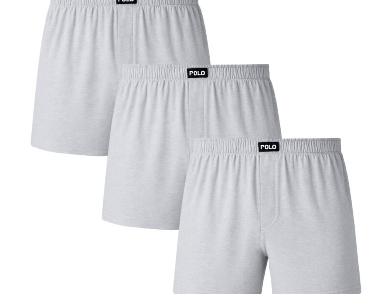 Kit 3 Cuecas Samba Canção Viscose Fibra de Bambu Pijama para Dormir Toque Algodão Gelado Premium