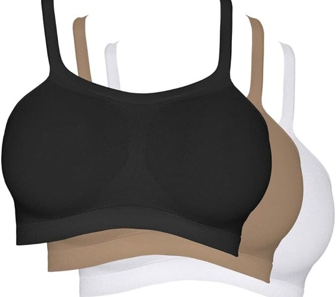 Kit 3 Sutiãs Bandini Seamless, Hanes, Feminino