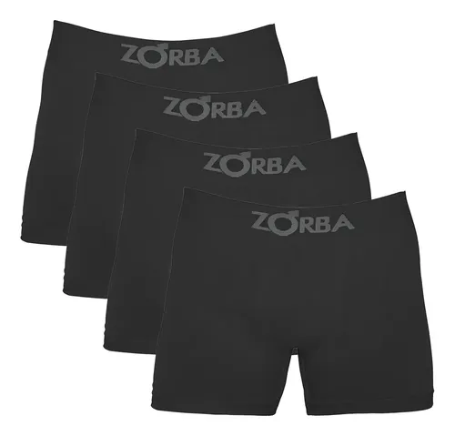 Kit 4 Cuecas Boxer Sem Costura Algodão Zorba –