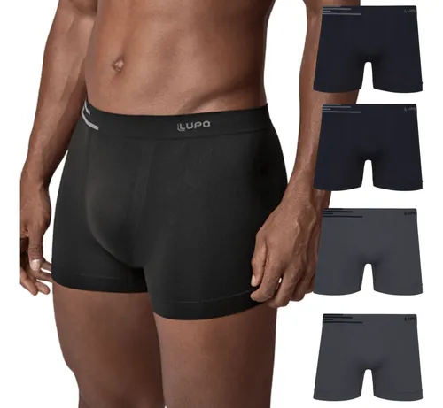 Kit 4 Cuecas Lupo Boxer Poliamida Box Sem Costura Original –