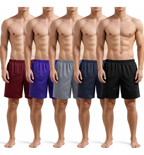 Kit 5 Shorts Masculino Sport Academia Futebol Cor Aleatório –