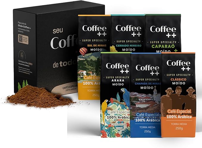 Kit 6 Pacotes Café Especial Torrado e Moído Variedades – Coffee Mais