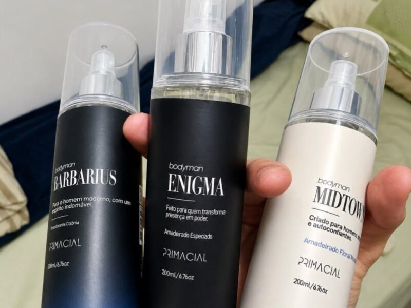 Kit Body Splash Masculino Barbarius + Enigma + Midtown 200ml –