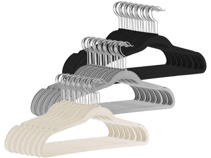 Kit Cabides Veludo Para Roupas Adulto 30 Unidades Fino Resistente
