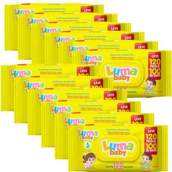 Kit Com 12 Toalha Umedecida Luma Baby Leve 120 Pague 100 Total 1440 Unidades – Toalha Umedecida –