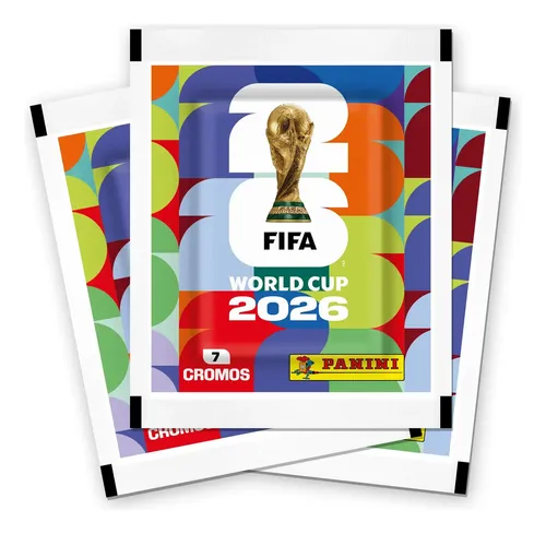 Kit Com 48 Pacotes de Figurinhas Panini Para o Álbum Copa do Mundo FIFA 2026 –