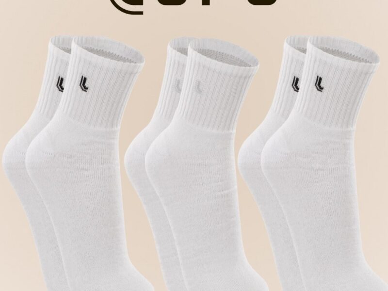 Kit De 3 Pares De Meias Lupo Cano Médio Unissex Em Algodão Tamanho 37 ao 44