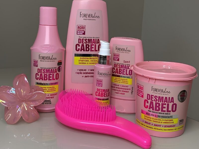 Kit Desmaia Cabelo Completo Forever Liss Escova Cabelo 1150 ml –
