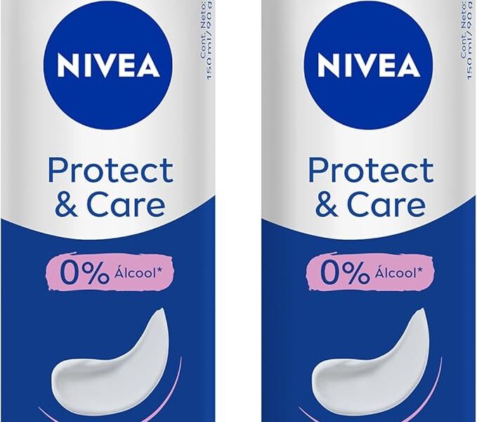 Kit Desodorante Aerossol NIVEA Protect & Care 150ML – 2 Unidades, Nivea, pacote de 2