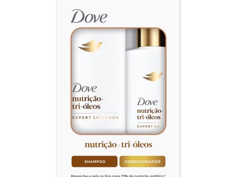 Kit Dove Nutrição + Tri-Óleos Shampoo 350ml + Condicionador 175ml