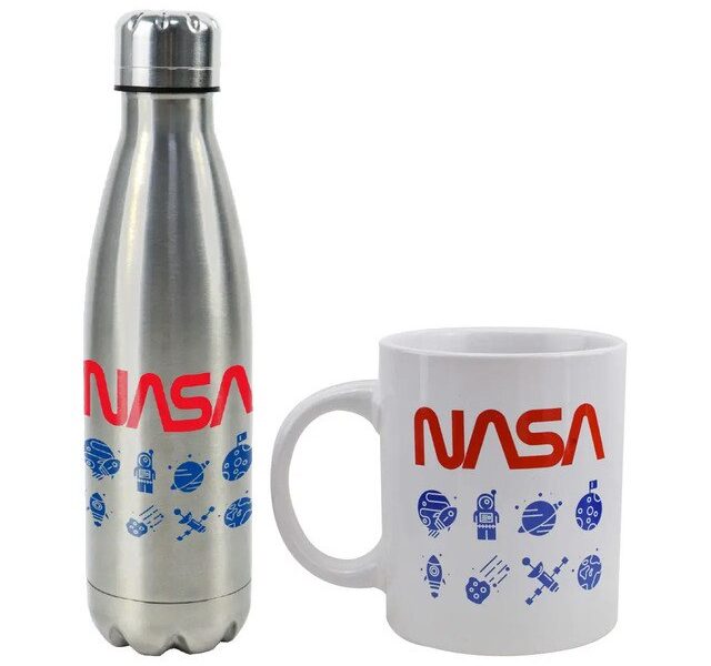 Kit Geeknasa Icons Garrafa E Caneca -nasa –