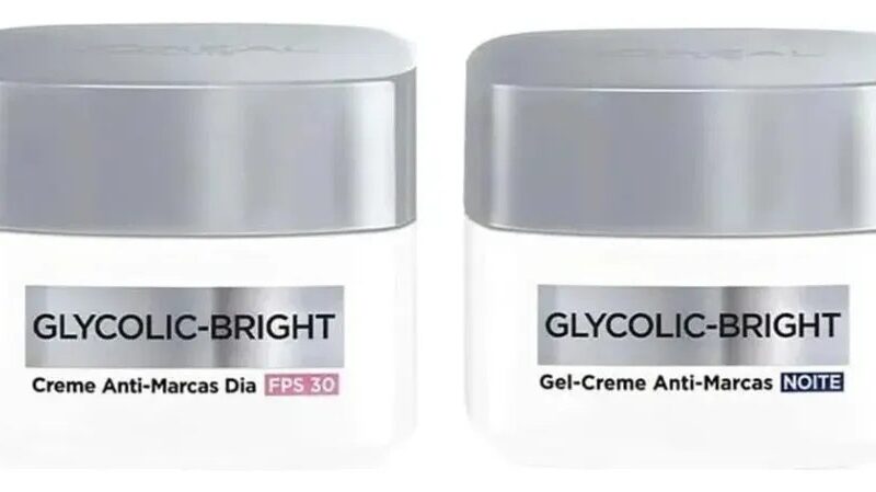 Kit Loreal Potes Creme Glyco-bright Dia + Noite, 49g –