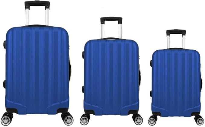 Kit Mala de Viagem abs 3 peças Adventure Fortt Azul – KMV01-AZ