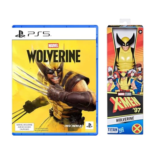 Kit Marvel’s Wolverine PlayStation 5 + Boneco Wolverine Marvel Titan Heroes X-Men