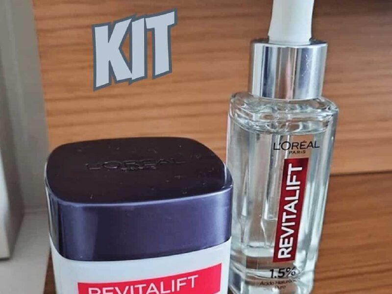 Kit Sérum Facial + Creme Anti-idade Revitalift L&quotoréal Paris –