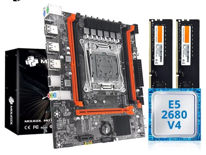 Kit de Placa-Mãe MOUGOL X99 com Intel Xeon E5 2680 V4 e Memória RAM DDR4 8Gx2 2133MHz Dual Channel M.2 NVME para Computador de Jogos Desktop – AliExpress 7