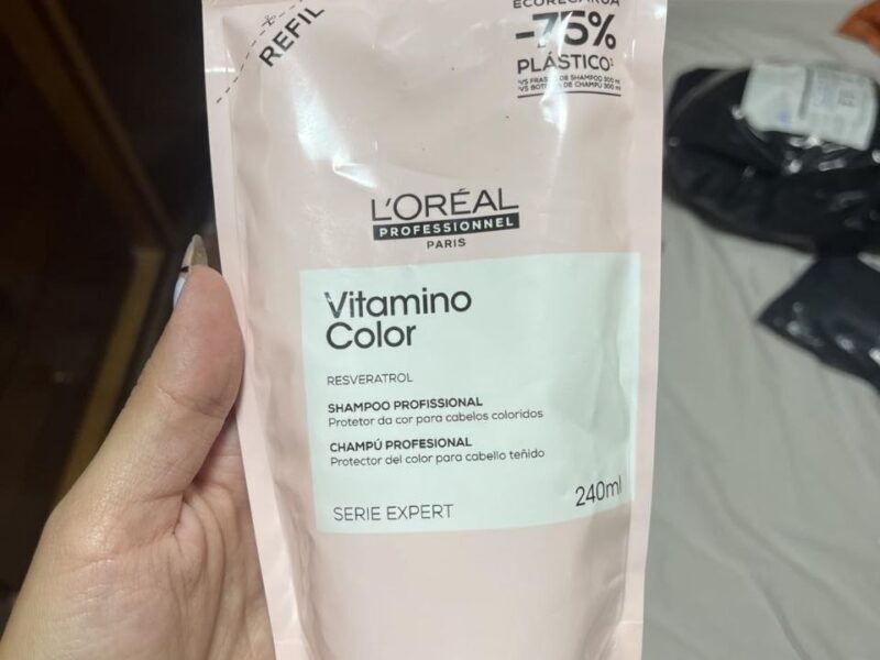 L’Oréal Professionnel Vitamino Color, Shampoo Refil para Cabelos Coloridos, com Resveratrol Antioxidante, Prolonga a Cor por 8 Semanas e 6x Mais Brilho, 240ml