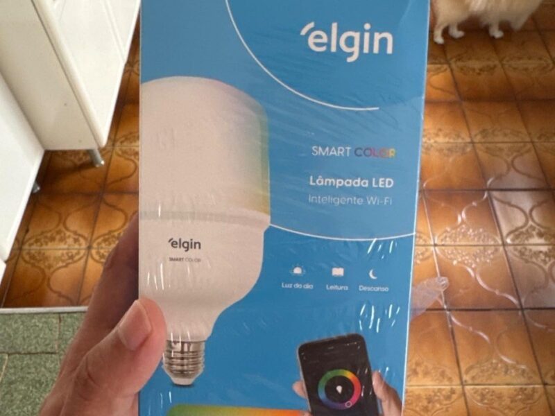 Lâmpada Inteligente Alta Potência 20W Elgin Color RGB Wifi Compatível com Alexa e Google Home