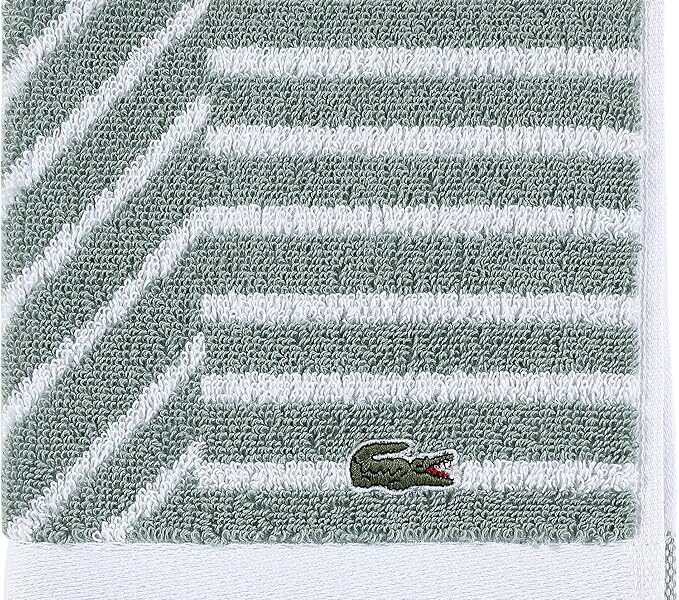 Lacoste Guethary Toalha de banho de algodão 33 x 33 cm, Aloe