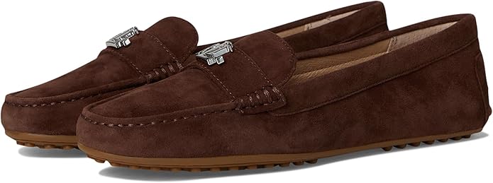 Lauren Ralph Lauren Mocassim feminino de camurça Barnsbury