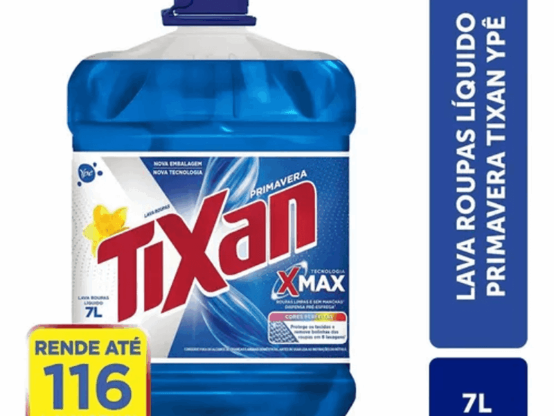 Lava Roupas Líquido Tixan Ypê Primavera 7 Litros –