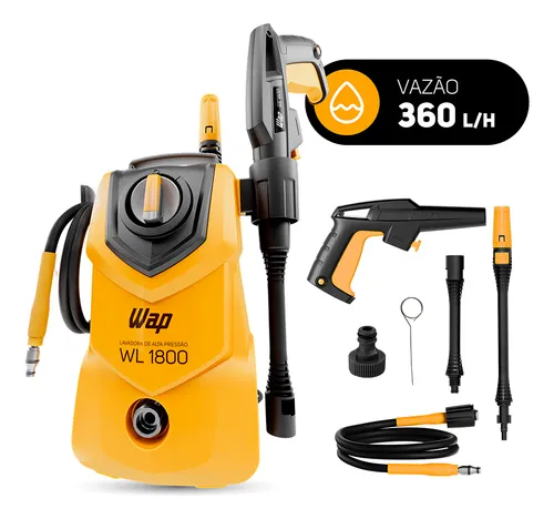 Lavadora de Alta Pressão Compacta WAP WL 1800 1400W 1500PSI 360L/h 127V –