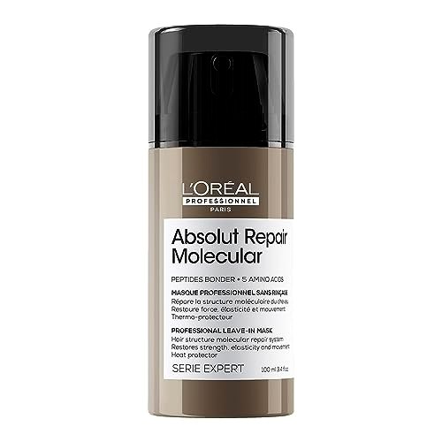 Leave-in L’Oréal Professionnel Absolut Repair Molecular, Repara e Restaura, Proteção Térmica, 100ml
